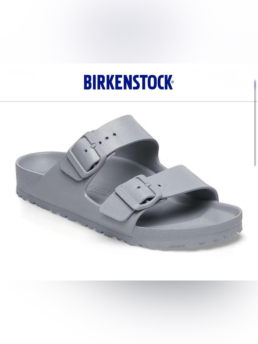 Like New! Birkenstock Arizona Eva Sandal-Grey/Stone-Size Women’s 10/Men’s 8